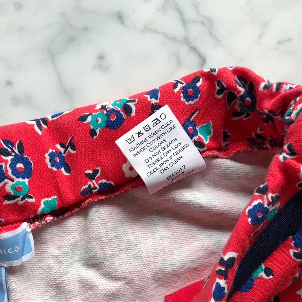 New Draper James Red Blue Georgia Knit Shorts - M - Picture 7 of 7